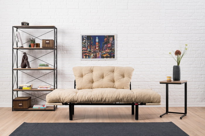 Atelier Del Sofa Nitta - Sofá-Cama de 2 Plazas en Crema Atelier Del Sofa Nitta - Sofá-Cama de 2 Plazas en Crema